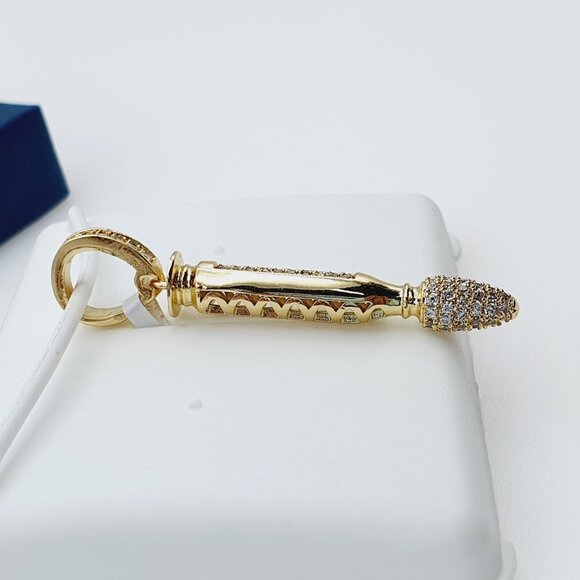 "14K Gold Plated Cubic Zircon Pendant, INUS1BR098 - Picture 6 of 10